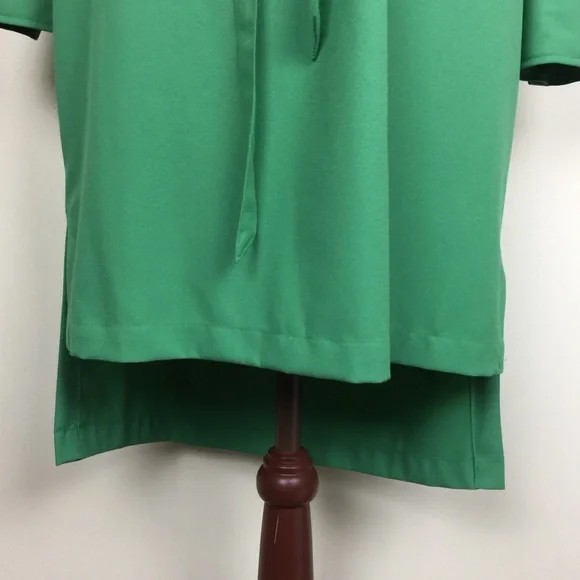 MERONA Dress Green High Low Midi w/ Tie Belt SMALL - Picture 4 of 7